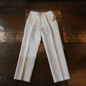 Cubavera Linen Blend Casual Slacks Size Medium